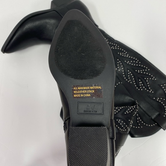 DV by Dolce Vita Kitschy Western Boots in Black - Picture 2 of 4